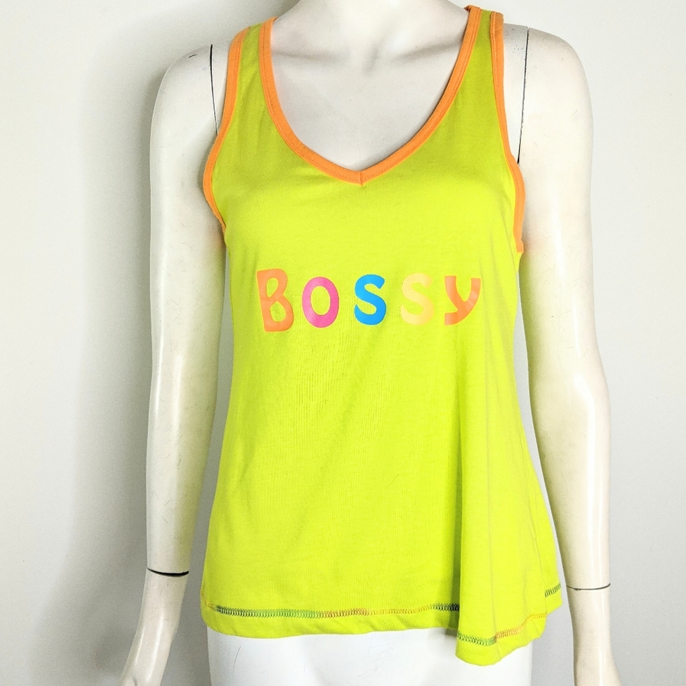 Bossy Neon Colored Tank Top M